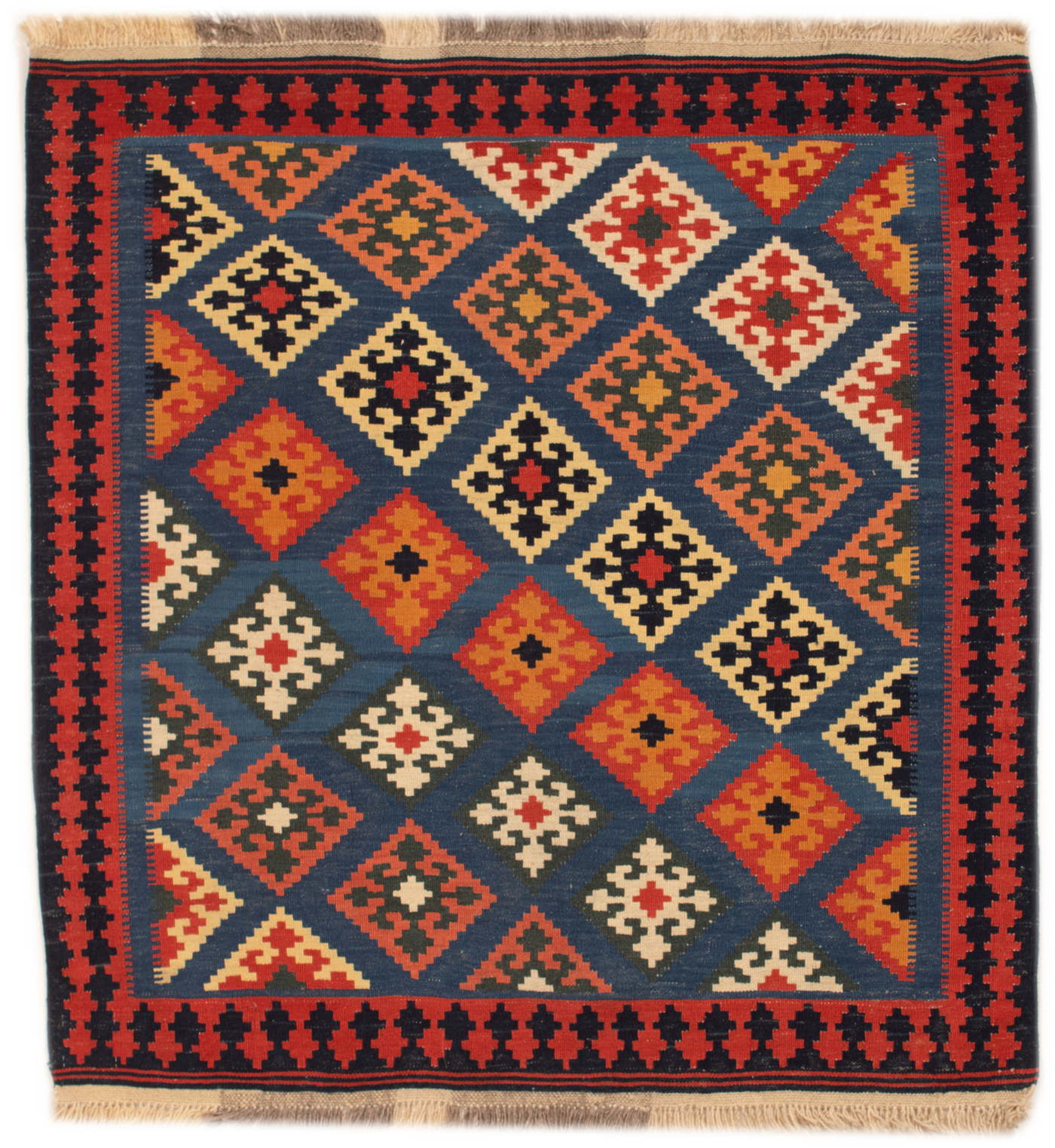 Kelim Teppich Quadratisch Afghan