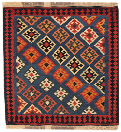 Kelim Teppich Quadratisch Afghan