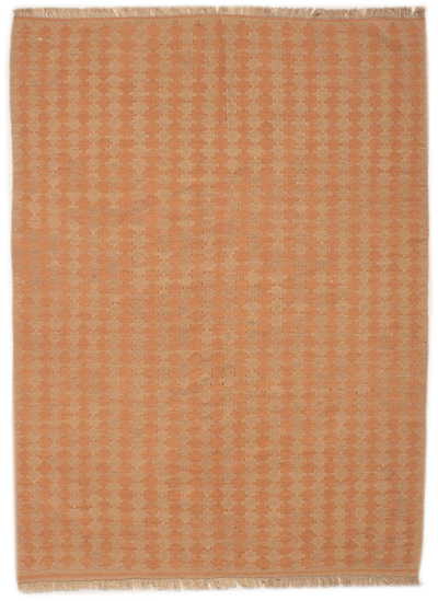 Kelim Teppich Beige Rosa