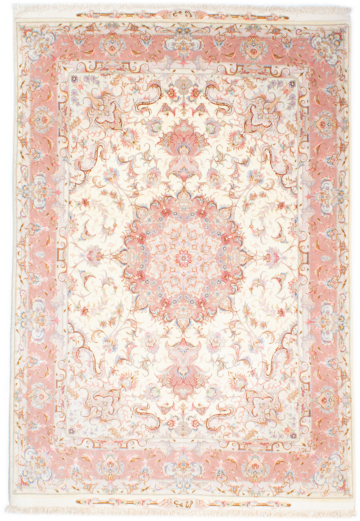 Oriental Tabriz auf Seide