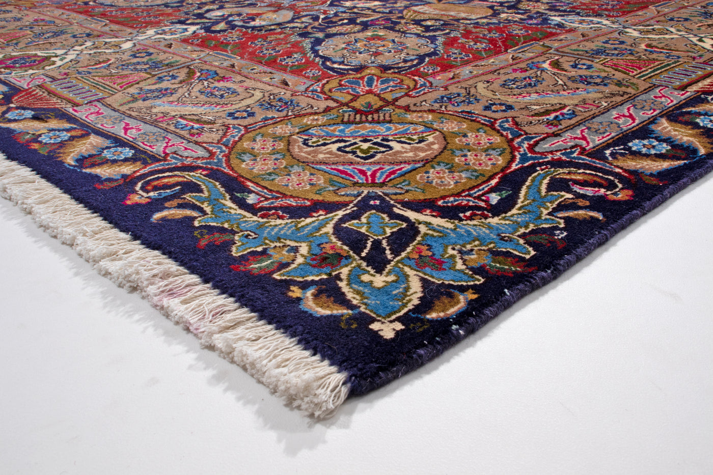 Oriental Kashmar Perserteppich mit Zirhaki Muster