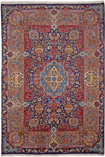 Oriental Kashmar Perserteppich mit Zirhaki Muster