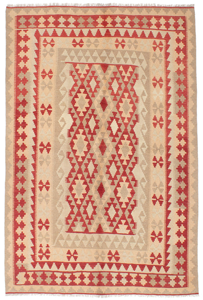 Kelim Teppich Rot Beige 170x240