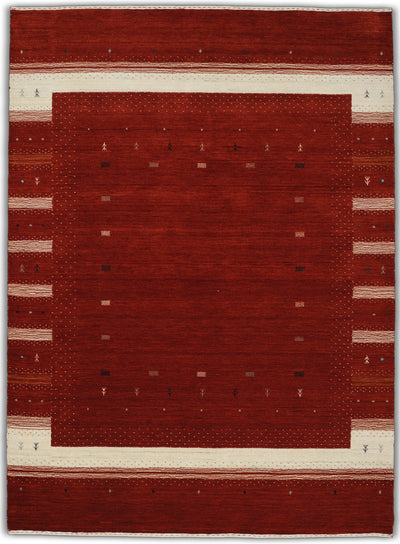 Indo Gabbeh Lori Loom Rot Beige BeyondKnots