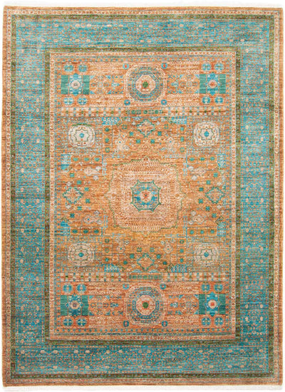 Mamluk Ziegler Teppich Beige Türkis