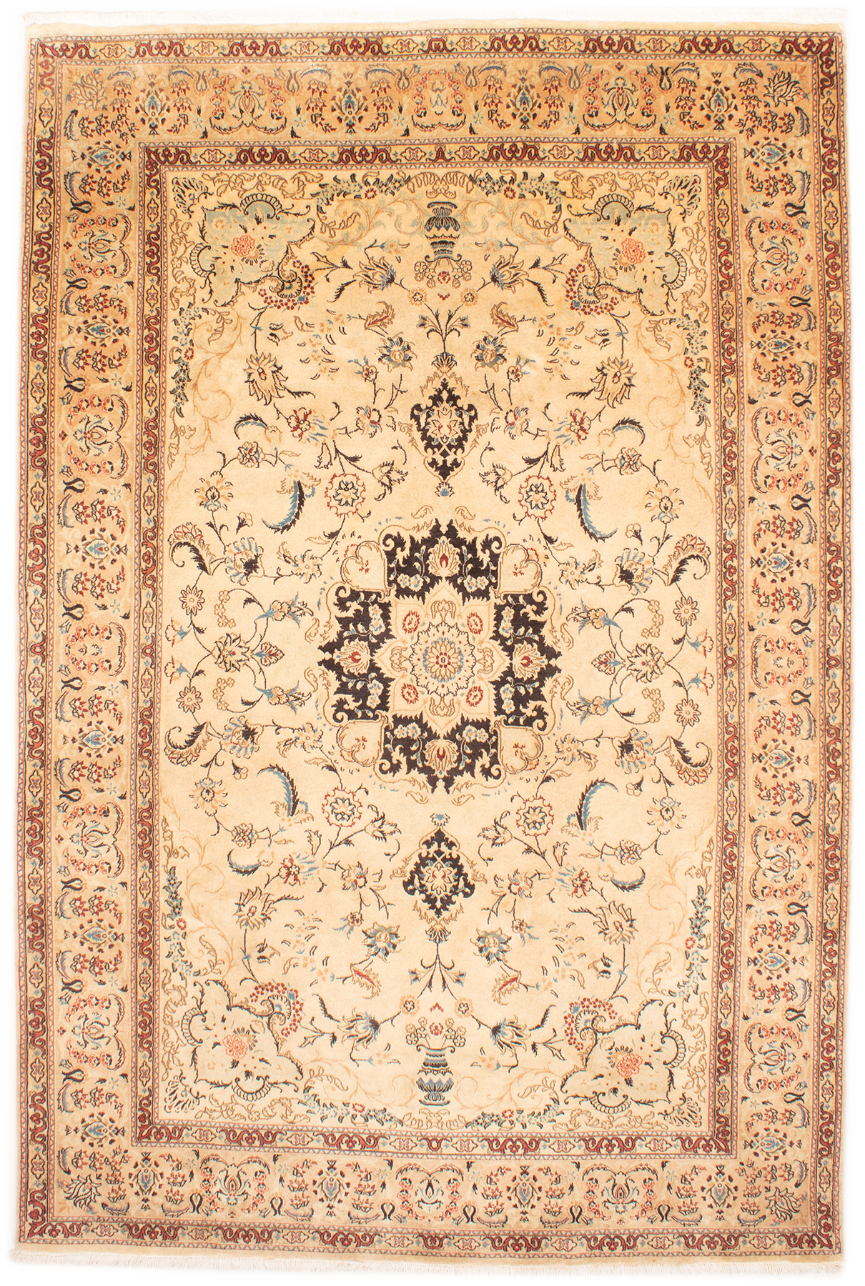 Oriental Mashad Perserteppich Beige